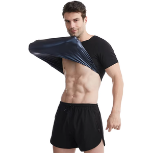 Body Shaper pour hommes Sweats chauds <span class=keywords><strong>Sauna</strong></span> Sueur chaude Chemise amincissante <span class=keywords><strong>T</strong></span>-<span class=keywords><strong>shirt</strong></span> de perte de poids - Product Image 2