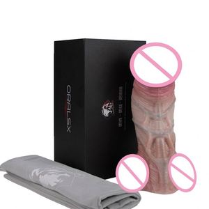 Krog Double-Layer Construction Liquid Silicone <b>Dildo</b> with Suction Cup Base Realistic Texture for G-Spot Stimulation - Product Image 3