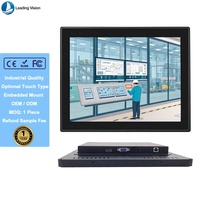 New 15 Inch Capacitive Touch Screen Monitor 4:3 Aspect Ratio 1024x768 Resolution DVI USB Interfaces Business Series Waterproof