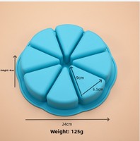 Moule à gâteau triangulaire en silicone antiadhésif, facile à démouler, compatible four, qualité alimentaire, pour pâtisserie DIY au chocolat, 1 pièce pour usage domestique