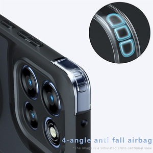 Funda de Alta Calidad con Textura de Piel Mate Esmerilada para <span class=keywords><strong>Moto</strong></span> G87 G57 G37 G100 PRO G56S, Transparente, Antihuellas, Compatible con MagSafe - Product Image 2