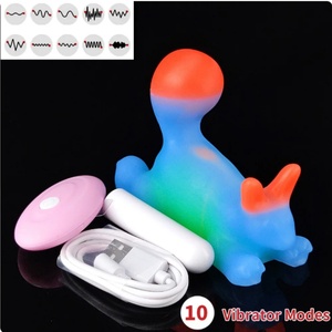 Amazon Hot Sale Vibrador de silicona con forma de gato azul, juguete sexual para adultos, lindo llavero con grandes colas, estimulador vaginal y anal, masajeador. - Product Image 4