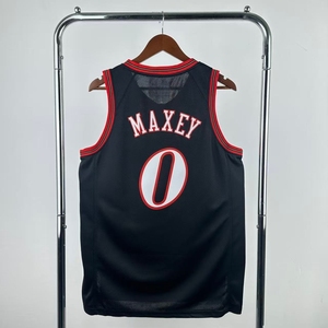 Vente en gros de vêtements pour hommes Philadelphia 76er # 3 <span class=keywords><strong>Allen</strong></span> <span class=keywords><strong>Iverson</strong></span> # 0 Tyrese Maxey # <span class=keywords><strong>Maillot</strong></span> de basket-ball 21 Joel Embiid - Product Image 2
