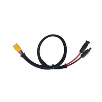 كابل توصيل كهروضوئي IP67 XT90 10AWG للاستخدام الخارجي، كابل شحن مريح لبطاريات تخزين الطاقة