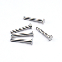 Rivets pleins en acier inoxydable à tête cylindrique fermée 3mm 4mm 5mm Finition brillante Certifiés ISO pour manche de couteau et applications industrielles générales
