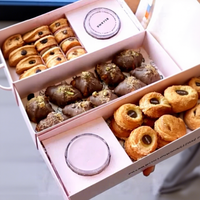 Boîte de présentation en carton kraft pour plats à emporter, brunch, petit-déjeuner, emballage alimentaire, boîtes à lunch avec couvercle
