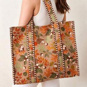Bolsa de Compras Reutilizable con Logotipo y Estampado Personalizados, Bolsa de Playa Extra Grande de Algodón Acolchado para Mujer - Product Image 4