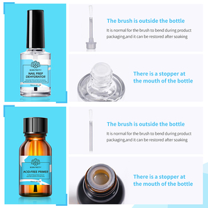 BORN PRETTY Primer per <span class=keywords><strong>Unghie</strong></span> Senza Acidi 15ml, Etichetta Privata, Asciugatura Rapida, Preparatore e Primer per <span class=keywords><strong>Unghie</strong></span> Acriliche - Product Image 3