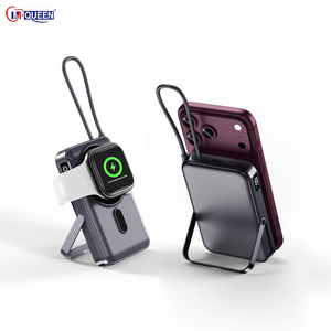 Mini batterie externe sans fil magnétique à charge rapide 10000 mAh avec câble intégré pour téléphone et montre, vente en gros du fabricant - Product Image 3