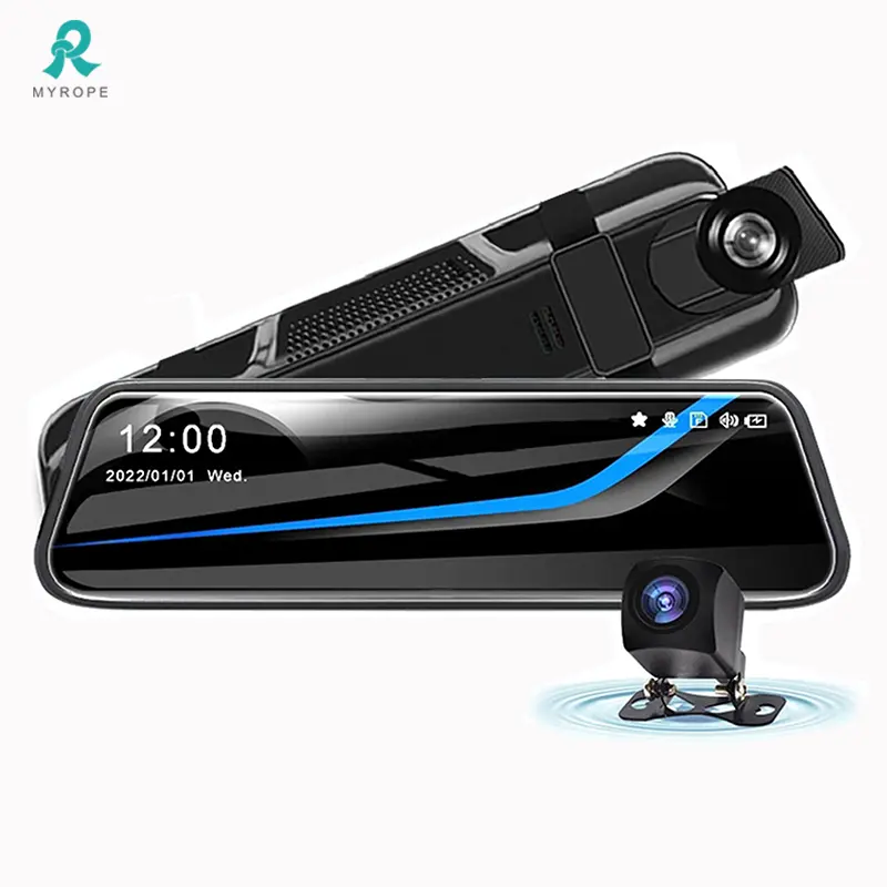 Full HD 1080P Night Vision 10 Inch Touch Screen Front and Rear 4K Car 4G Mirror Dash Cam