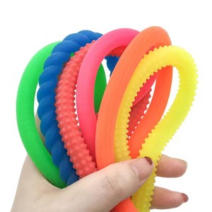 10 Pièces Jouets Fidget Noodles Géants Colorés, Cordes Texturées Extensibles Anti-Stress pour Enfants, Articles Sensoriels TDAH Autisme - Product Image 4