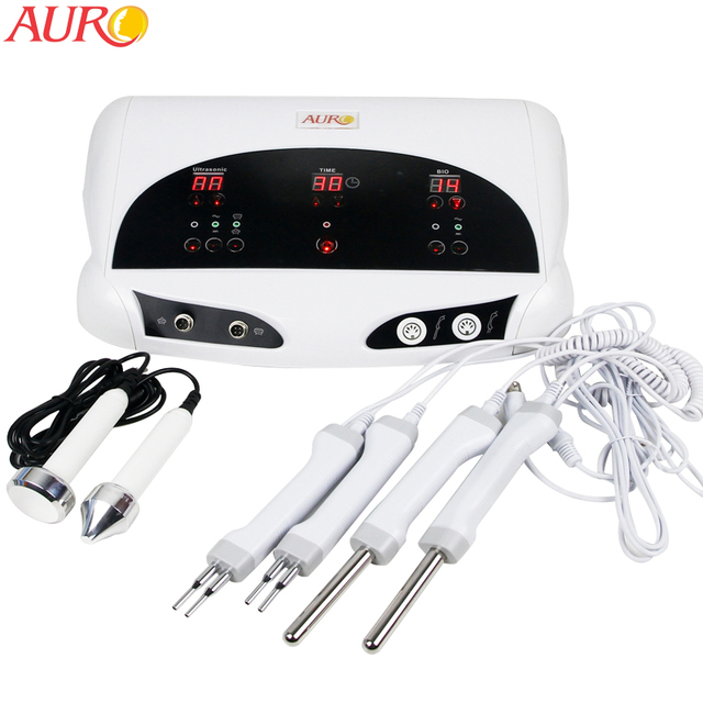 Au-8404-V1 Portable New Arrival 3 in 1 Bio Lifting Microcurrent Skin Toning Machine for Beauty SPA Use