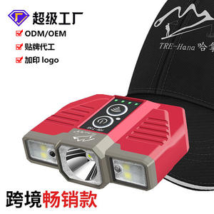 Lampe de pêche LED rechargeable Hannah Tri-Light Source HN-T68 1500 mAh, lampe frontale portable pour la pêche nocturne en extérieur - Product Image 2