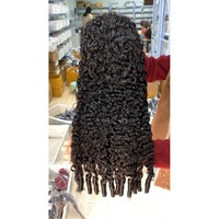 Wig Rambut Manusia Keriting Burma 13x6 Grosir, Wig Rambut Lace Deep Wave Transparan Alami Panjang Berkualitas Terbaik Tanpa Lem