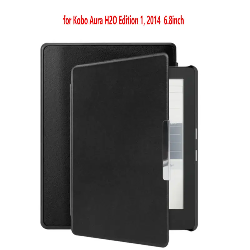 Case for Kobo Aura H2O Edition 1 2014 6.8 inch N250 Ereader Funda,Slim Magnetic Leather Sleep Cover
