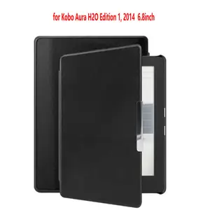 Casing untuk Kobo Aura H2O Edisi 1 2014 6.8 Inci N250 Ereader Funda, Penutup Tidur Kulit Magnetik Ramping