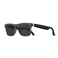 Gafas inteligentes con traducción IA, montura de PC ultra suave E13-C, negras, venta al por mayor de fábrica, con botón para fotos y reproducción de música, para comercio transfronterizo.