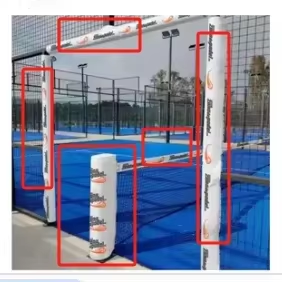 SKYJADE Protezione Panoramica per Sport all'Aperto, Protezione Logo per Porta Centrale, Nero Arancione Bianco, per Campi da Tennis e Padel - Product Image 6