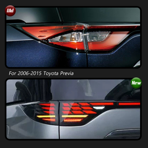 TYPY for 2006-2015 Toyota Previa rear <b>light</b> assemblies modification with <b>dragon</b>-scale-style LED sequential indicators - Product Image 2