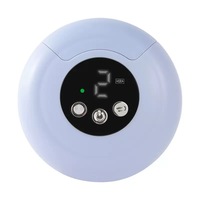 Coupe-ongles électrique numérique intelligent 3 vitesses 2-en-1, tondeuse et polisseuse automatiques, boîte à poussière intégrée, lumière LED, chargement USB