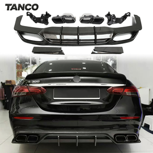 Diffuseur de pare-chocs arrière en fibre de carbone style FD pour <span class=keywords><strong>Mercedes</strong></span> Classe E W213 E200 E300 E43 E53 E63S AMG Accessoires de tuning - Product Image 1