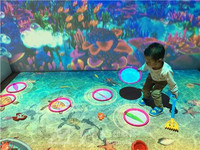 Jeu de projection interactive pour enfants : Sable magique et jeux de poissons pour aires de jeux intérieures et centres commerciaux