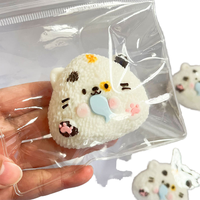 Boneka Silikon Kucing Calico Ultra Lembut, Dekorasi Kantor Portabel dan Mainan untuk Usia 14+ Unisex, Pereda Stres
