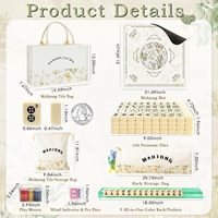 Accessoire de jeu de Mahjong polyvalent, Kit complet tout-en-un, Portable, résistant à l'eau, durable, pour les joueurs débutants et expérimentés, au quotidien