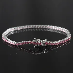 Hot Sale 925 Sterling Silver Fashion Jewelry Charm Bracelet High Quality Trend Zircon Luxury Tennis Bracelet For Women