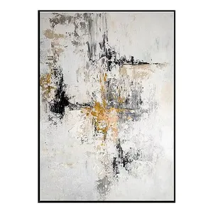 Living Room Picture Home Decor Canvas Painting Gold Acrylic Contemporary Oil Painting Gold