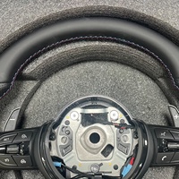 Volant de direction sport en cuir perforé noir pour BMW E90 F10 F30 F31 F32 F36 F20 E92 E60 X6 E71 F20 F36 E70 M3 M5