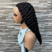 YWhair Demi-perruque bouclée style Birman Spring, entièrement fabriquée à la machine, 100% cheveux humains avec cuticules alignées, avec cordon de serrage facilement ajustable, sans colle