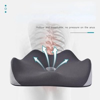 Coussin orthopédique en mousse à mémoire de forme, rafraîchissant, respirant, antidérapant pour chaise de bureau, voiture, soulagement des douleurs au coccyx, sciatique, fauteuil roulant