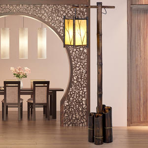 Lampes sur pied rétro tissées, pêche, table, nuit, salon de thé zen, style <span class=keywords><strong>chinois</strong></span>, salon et bureau - Product Image 6