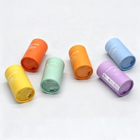 Emballage de tube en papier rond en carton kraft de qualité alimentaire avec logo personnalisé biodégradable pour capsules