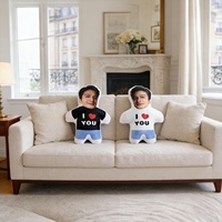Coussin de canapé personnalisé imprimé recto-verso, design dessin animé/transfrontalier, rembourrage en coton PP, origine Chine