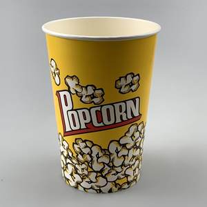Seau en papier jetable personnalisé pour popcorn et poulet frit, 24 oz, 32 oz, 85 oz, 170 oz, gobelet à popcorn - Product Image 5