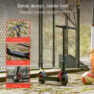 Trottinette pliable à deux roues 350W, batterie 36V 7.8Ah, vitesse maximale 32 km/h, autonomie 20-80 km, pneu nid d'abeille 8,5 pouces, étanche IPX4 - Product Image 3