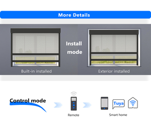 Ngoài trời rainproof cơ giới Rèm Shades & cửa chớp Windproof tự động rèm cuốn - Product Image 3