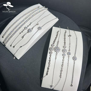 Bracciale da Donna di Alta Qualità in Argento <span class=keywords><strong>Sterling</strong></span> <span class=keywords><strong>925</strong></span> con Moissanite da 1 Carato, Braccialetto Rigido alla Moda per Signore - Product Image 5