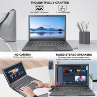 Ordinateur portable OEM 10,1 pouces, mini-ordinateur portable Intel Celeron N4000, 8 Go de RAM, 128 Go de SSD, Windows 11 Pro, fin et portable, ordinateur portable professionnel, nouveau, avec caméra