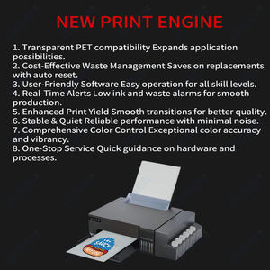 Imprimante numérique A4 DTF (Direct to Film) pour transfert thermique sur tissu, idéale pour les sweats à capuche, jeans, casquettes, chaussures et tous types de tissus personnalisés - Product Image 2