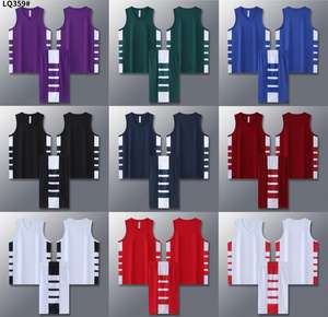 Grosir kaus basket pria dan wanita polos kualitas tinggi kustom Jersey olahraga basket - Product Image 2