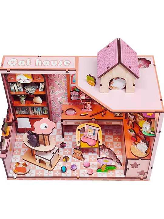 Premium Illuminated Dinosaur House Puzzle Museum Quality Miniature