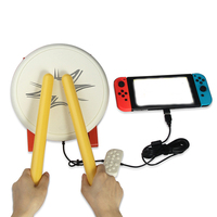 Accessoires de jeu pour Nintendo Switch/OLED Taiko Drum Master Ensemble de manettes de jeu avec baguettes de tambour