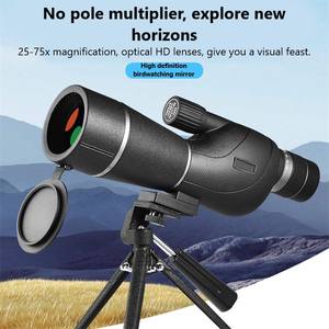 Monokulares Vogel beobachtungs objektiv 25-75x60 Teleskop Hoch leistung HD Low Light Nachtsicht große Blende variabel im Freien - Product Image 4