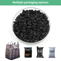 Pellets de charbon actif au Vietnam Charbon actif pour le traitement des gaz Récupération des solvants Filtration Charbon actif pour l'eau