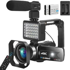 كاميرا فيديو بدقة 4K كاميرا فيديو 56MP UHD واي فاي IR للرؤية الليلية كاميرا تسجيل فيديو ليوتوب 18X مسجل شاشة تعمل باللمس والتكبير الرقمي