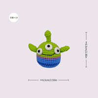 Poupée Poulet Créative Faite Main au Crochet en Fil de Coton et Coton PP, Breloque de Sac et Porte-clés, un Cadeau Attentionné