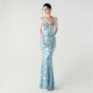 33375 # Новое вечернее платье ручной работы с бисером, кружевом и вырезами, для официальных мероприятий, свадеб и красной дорожки, <span class=keywords><strong>2025</strong></span> год - Product Image 6